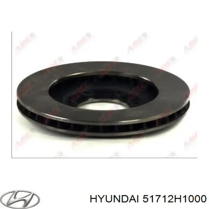 Диск гальмівний передній Hyundai/Kia 51712H1000
