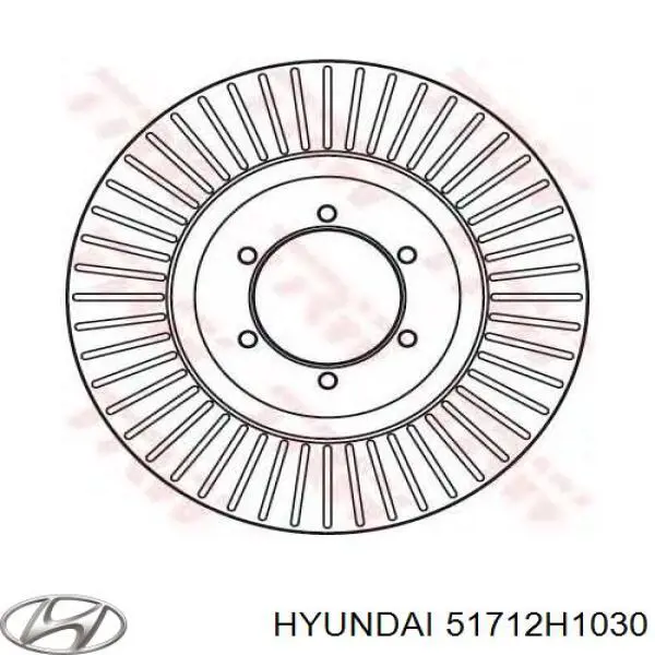 Купити 51712H1030 Hyundai/Kia Ротор гальмівний