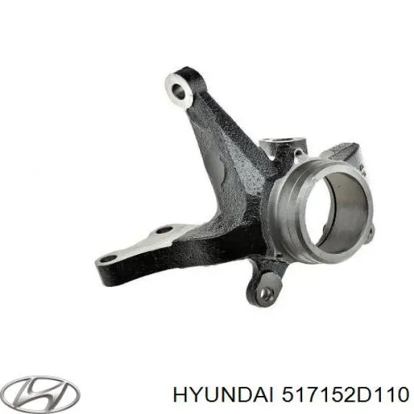517152D110 Hyundai/Kia цапфа - поворотний кулак передній, лівий