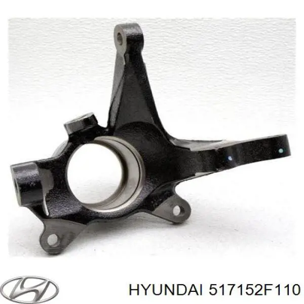 517152F110 Hyundai/Kia цапфа - поворотний кулак передній, лівий