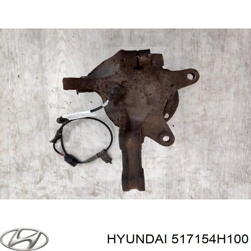 517154H100 Hyundai/Kia цапфа - поворотний кулак передній, лівий