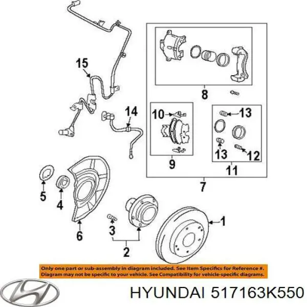 Цапфа - поворотний кулак передній, правий Hyundai Sonata (NF) (Хендай Соната)