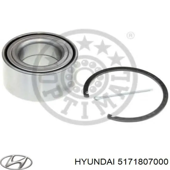 5171807000 Hyundai/Kia кільце стопорне підшипника передньої маточини