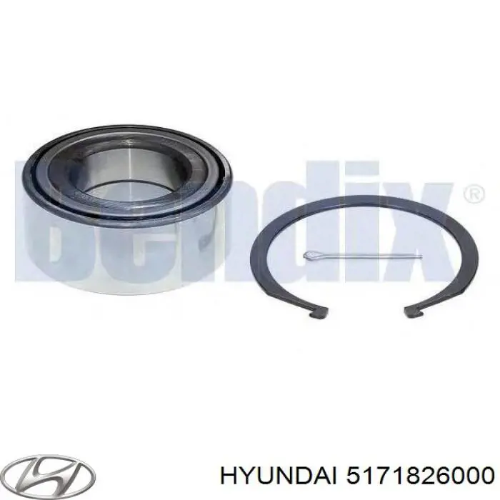 Кільце стопорне підшипника передньої маточини Hyundai Sonata (NF) (Хендай Соната)