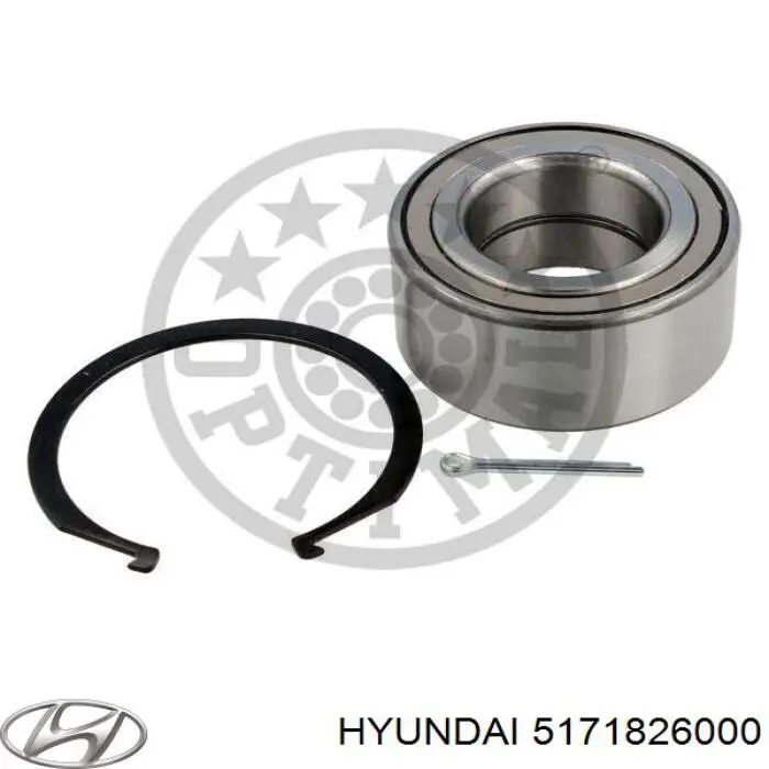 Кільце стопорне підшипника передньої маточини Hyundai/Kia 5171838010