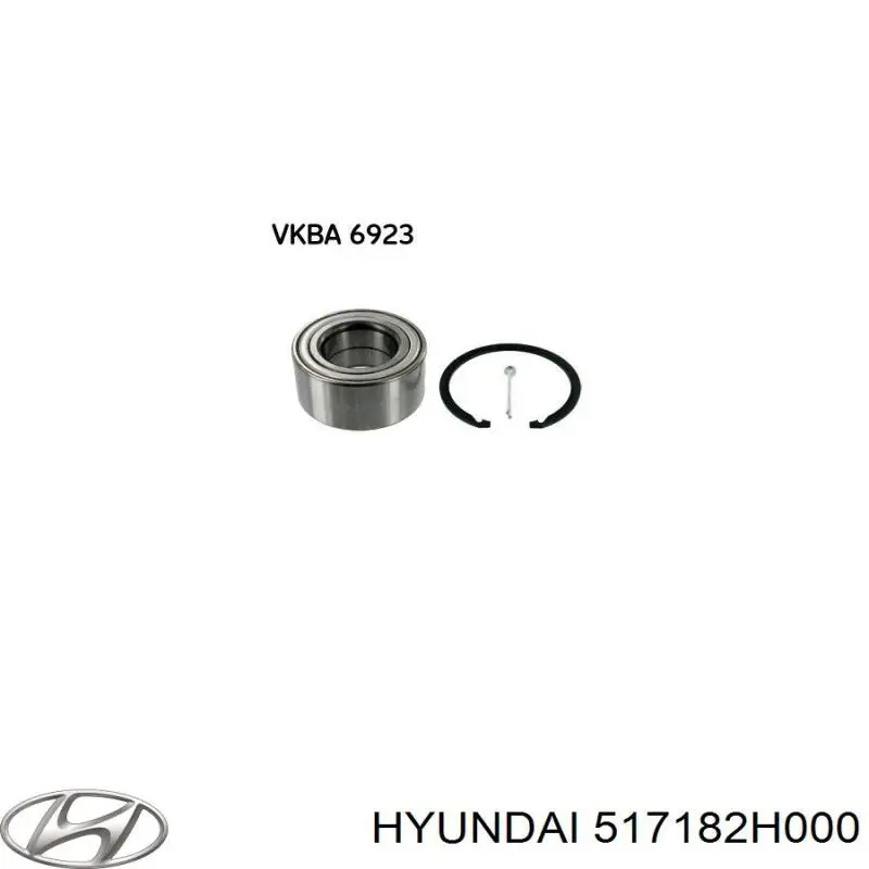 517182H000 Hyundai/Kia підшипник маточини передньої