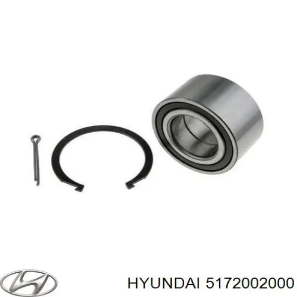 Комплект підшипник маточини передньої Hyundai/Kia 5172002000 ціна, від 25.90 USD