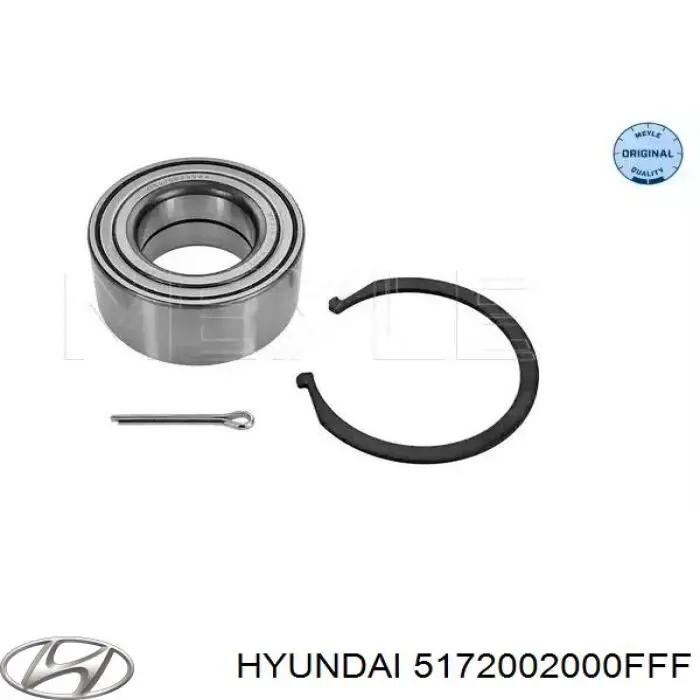 Купити 5172002000FFF Hyundai/Kia Підшипник ступиці передньої