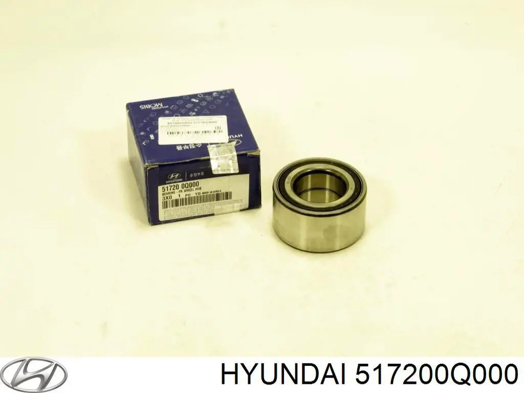 Комплект підшипник маточини передньої Hyundai/Kia 517200Q000 ціна, від 33.66 USD