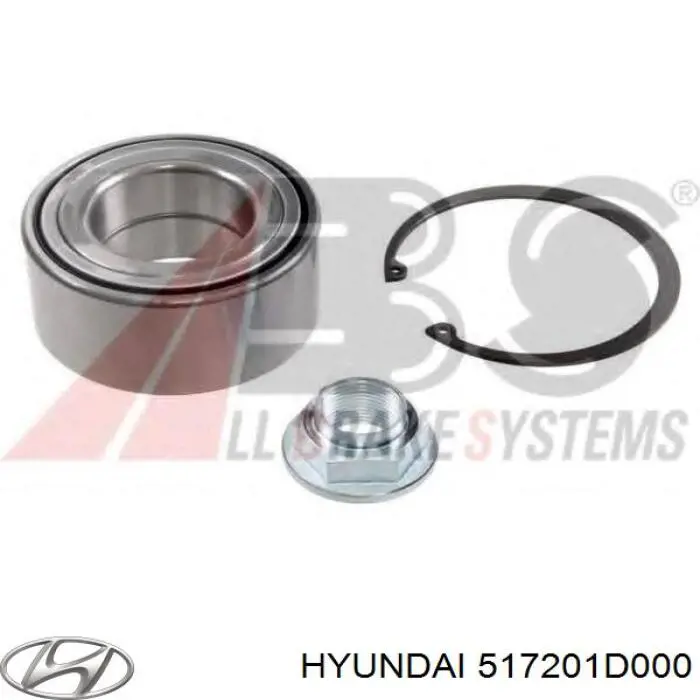 517201D000 Hyundai/Kia підшипник маточини передньої