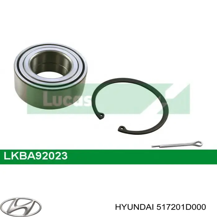 Підшипник маточини Hyundai/Kia 517201D000