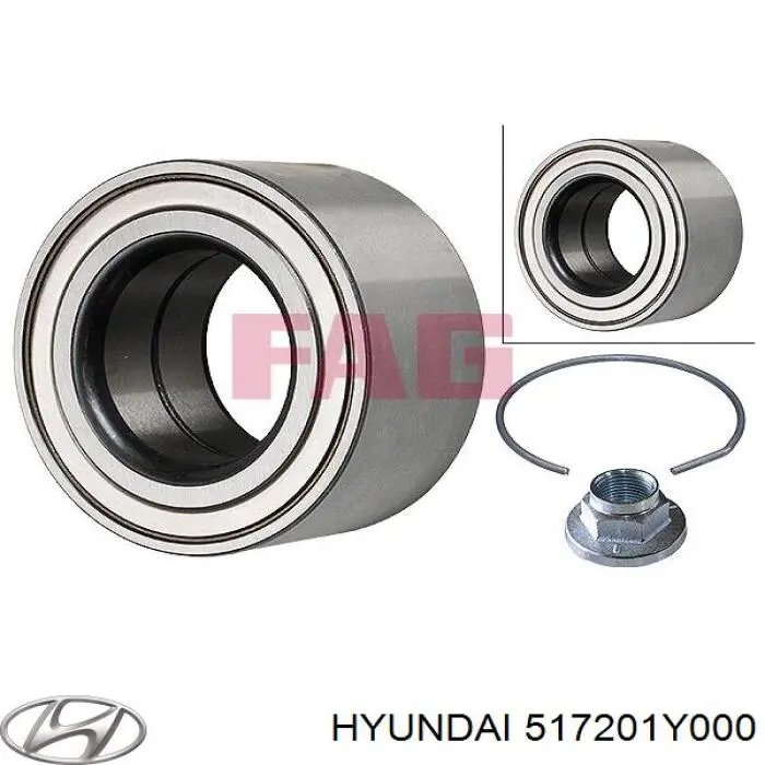 517201Y000 Hyundai/Kia Підшипник маточини передньої