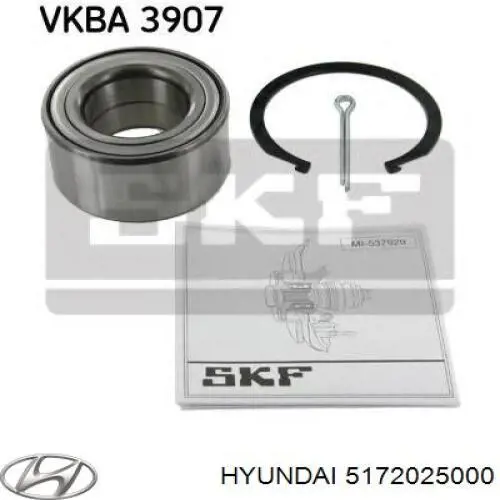 Купити 5172025000 Hyundai/Kia Підшипник ступиці передньої