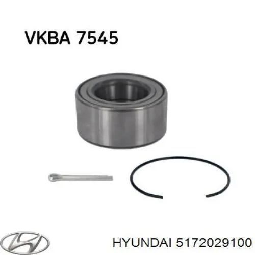 Комплект підшипник маточини передньої Hyundai/Kia 5172029100 ціна, від 13.26 USD
