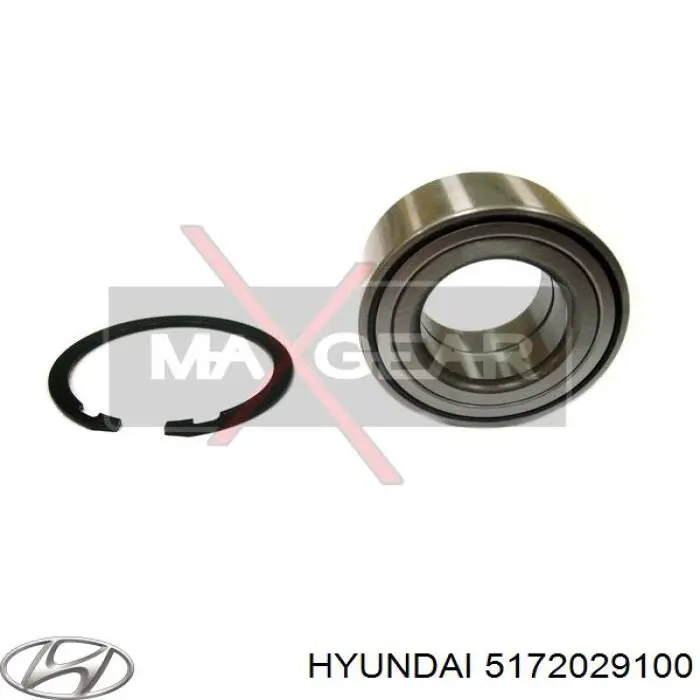 Купити 5172029100 Hyundai/Kia Підшипник ступиці передньої