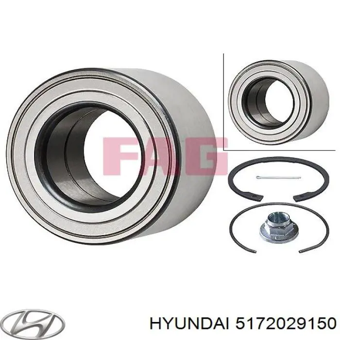 Купити 5172029150 Hyundai/Kia Підшипник ступиці передньої