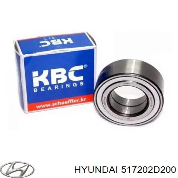 Комплект підшипник маточини передньої Hyundai/Kia 517202D200 ціна, від 13.66 USD