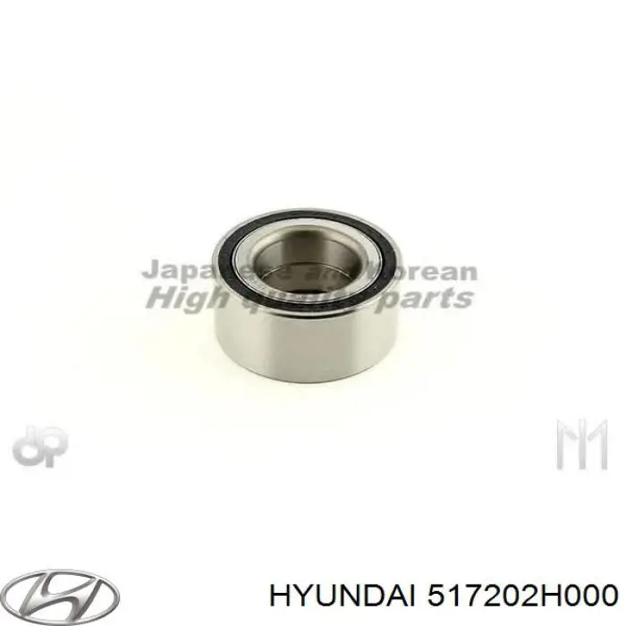 Комплект підшипник маточини передньої Hyundai/Kia 517202H000 ціна, від 22.10 USD