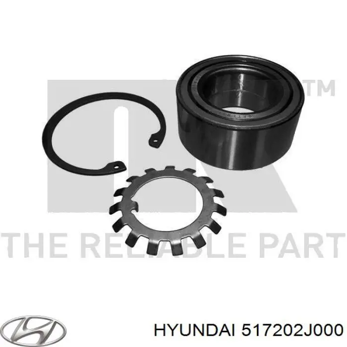 Підшипник маточини задньої Hyundai/Kia 517202J000 ціна, від 24.83 USD