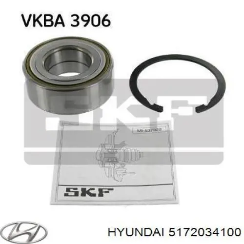 Підшипник маточини Hyundai/Kia 5172034100