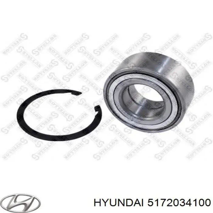 Комплект підшипник маточини передньої Hyundai/Kia 5172034100 ціна, від 22.89 USD
