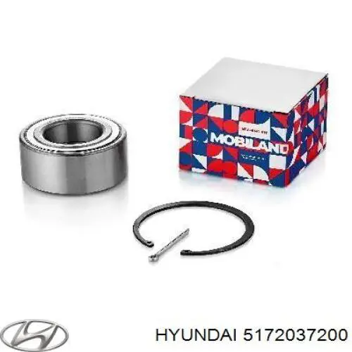 Підшипник маточини передньої 5172037200 Hyundai/Kia