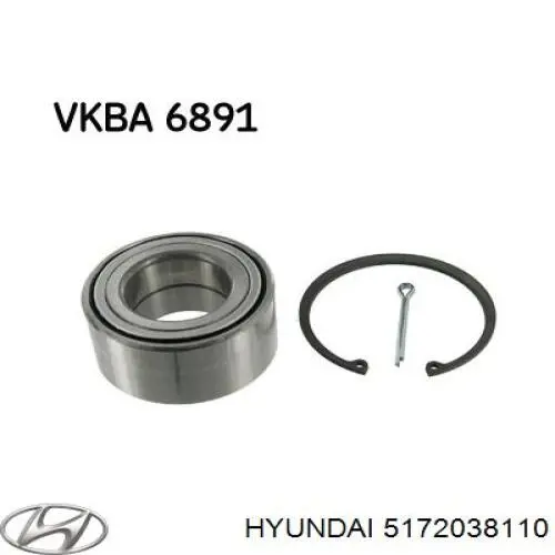 Підшипник маточини Hyundai/Kia 5172038110