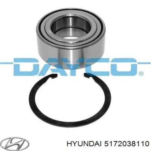 Купити 5172038110 Hyundai/Kia Підшипник ступиці передньої