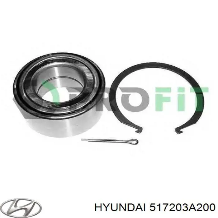 Купити 517203A200 Hyundai/Kia Підшипник ступиці передньої