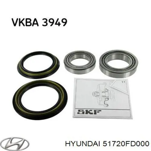 Комплект підшипник маточини передньої Koyo 69349 ціна, від 10.81 USD
