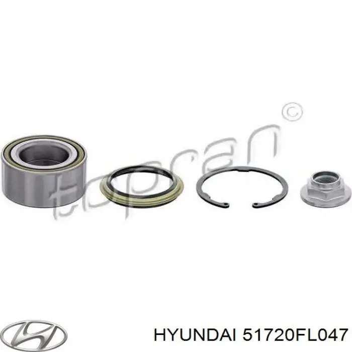 Підшипник маточини Hyundai/Kia 51720FL047