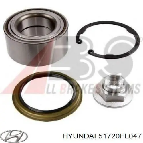 Підшипник маточини передньої 51720FL047 Hyundai/Kia