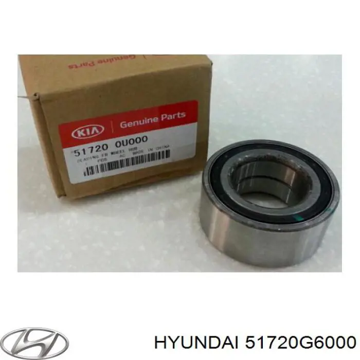 Комплект підшипник маточини передньої Hyundai/Kia 51720G6000 ціна, від 42.37 USD