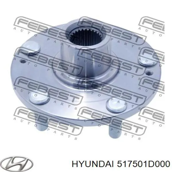 517501D000 Hyundai/Kia маточина передня