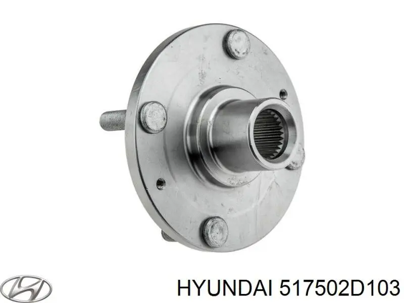 Маточина колеса передня Hyundai/Kia 517502D103 ціна, від 4.13 USD