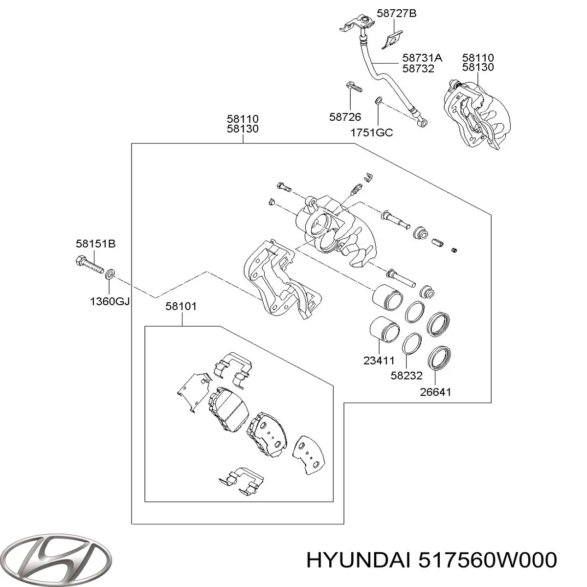 Захист гальмівного диска, переднього, правого Hyundai/Kia 517560W000 ціна, від 19.56 USD