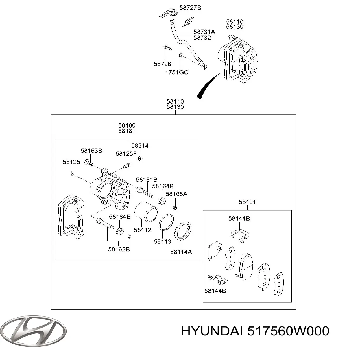  517560W000 Hyundai/Kia