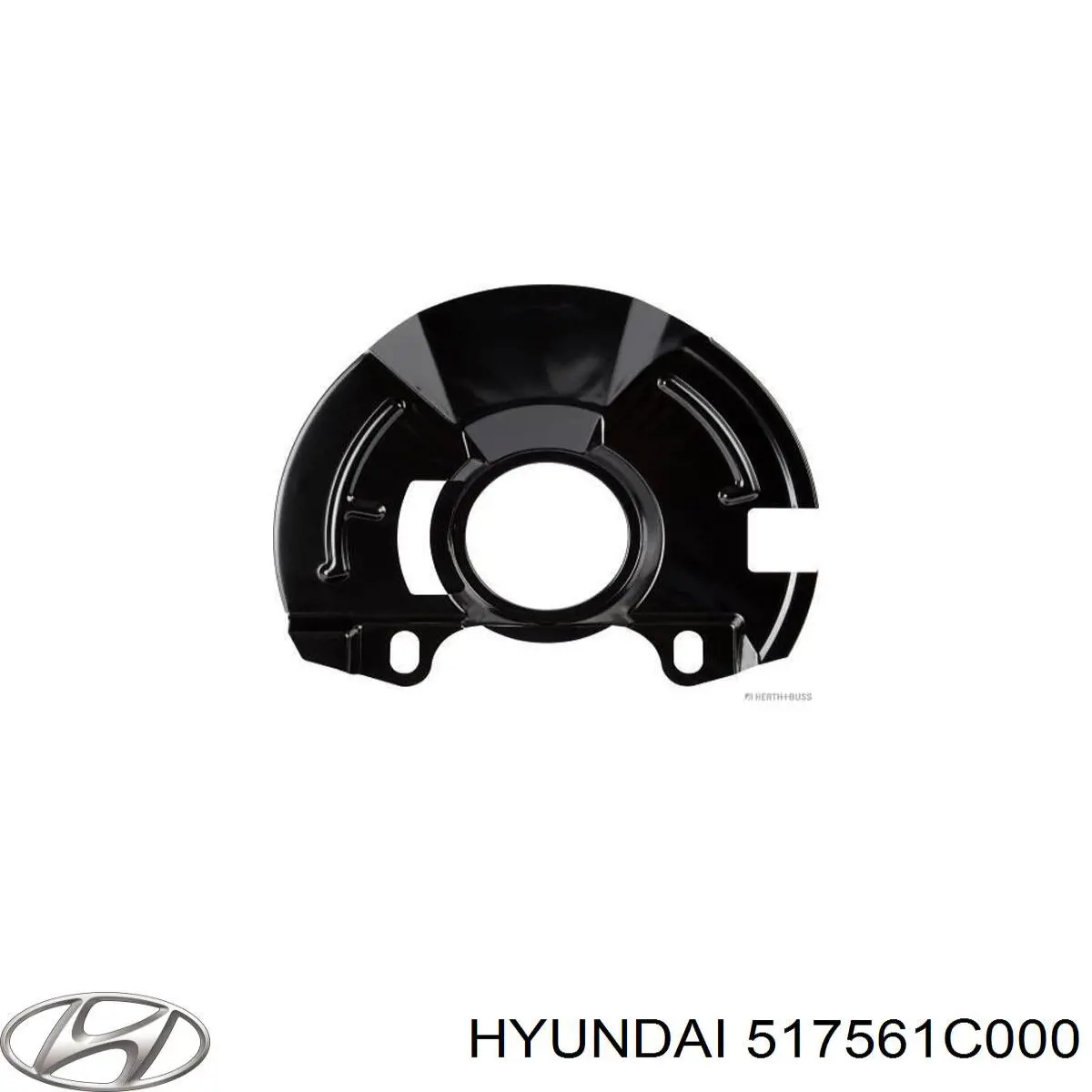 Купити 517561C050DS Hyundai/Kia Захист гальмівного диска, переднього, правого