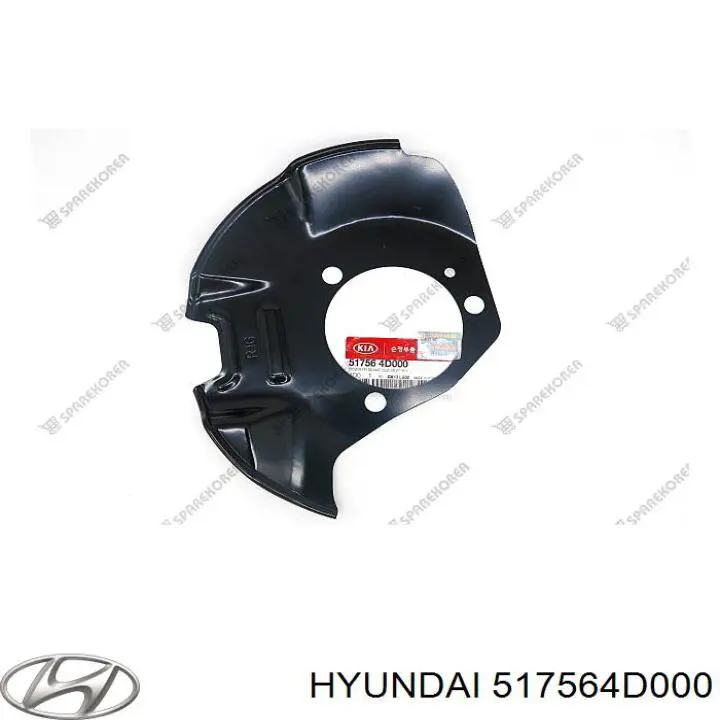 Захист гальмівного диска, переднього, правого Hyundai/Kia 517564D000 ціна, від 20.91 USD