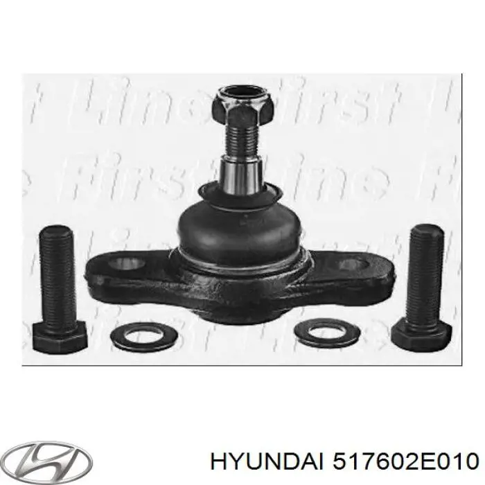 517602E010 Hyundai/Kia кульова опора, нижня