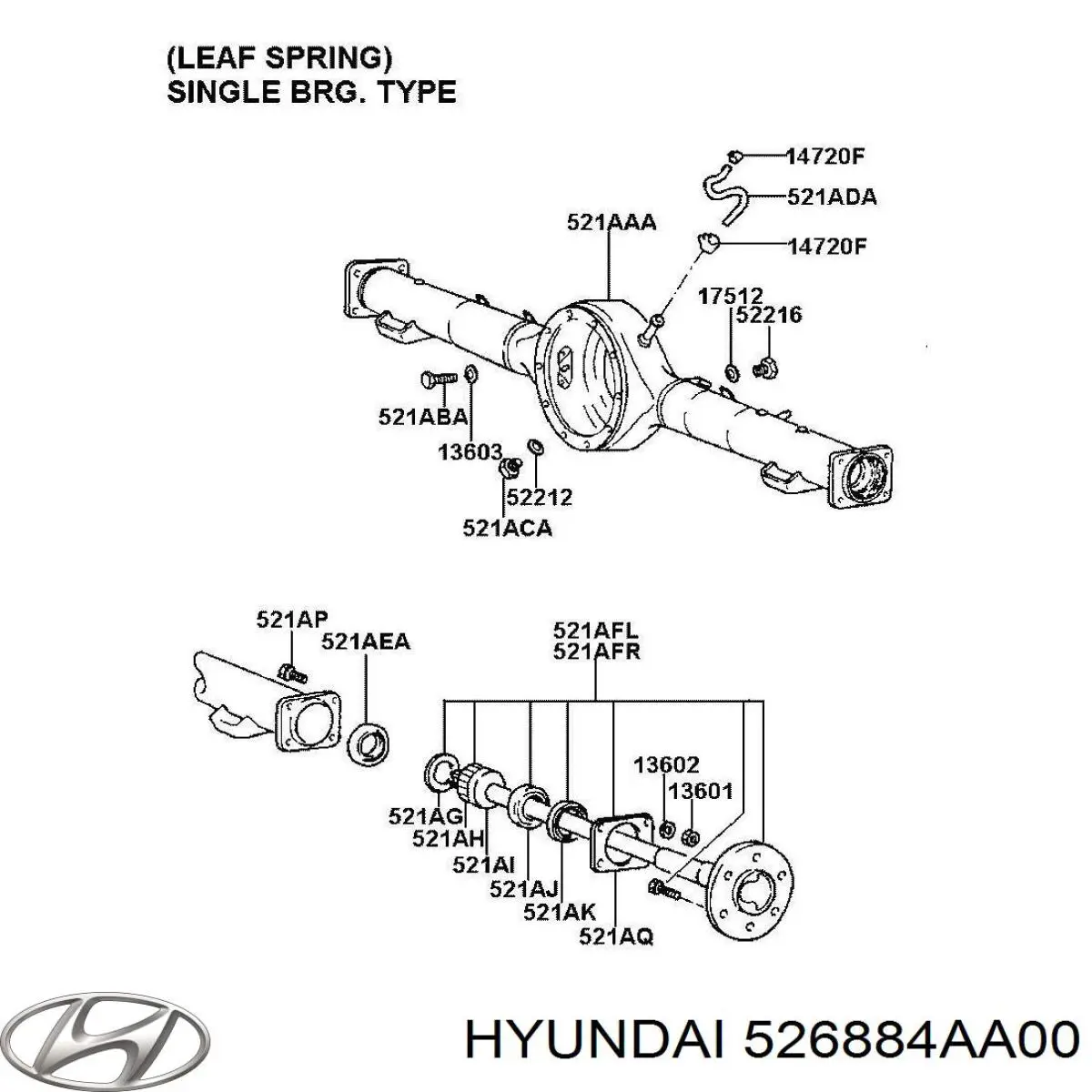  526884AA00 Hyundai/Kia