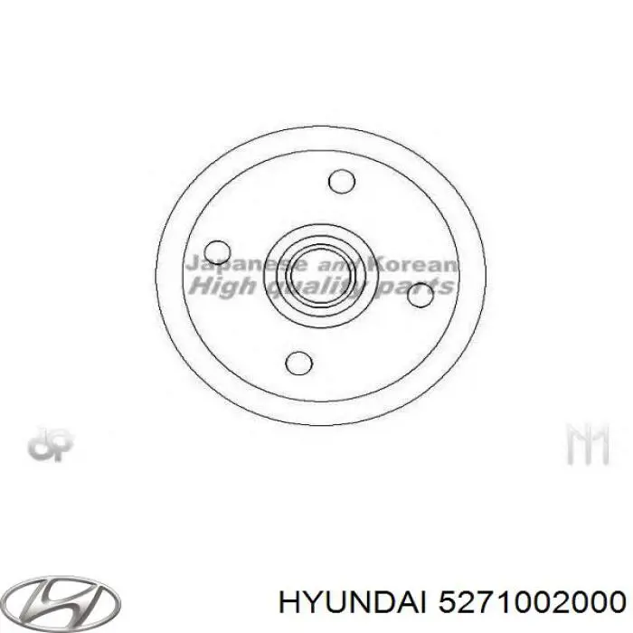 Барабан гальмівний задній Hyundai/Kia 5271002000 ціна, від 28.97 USD