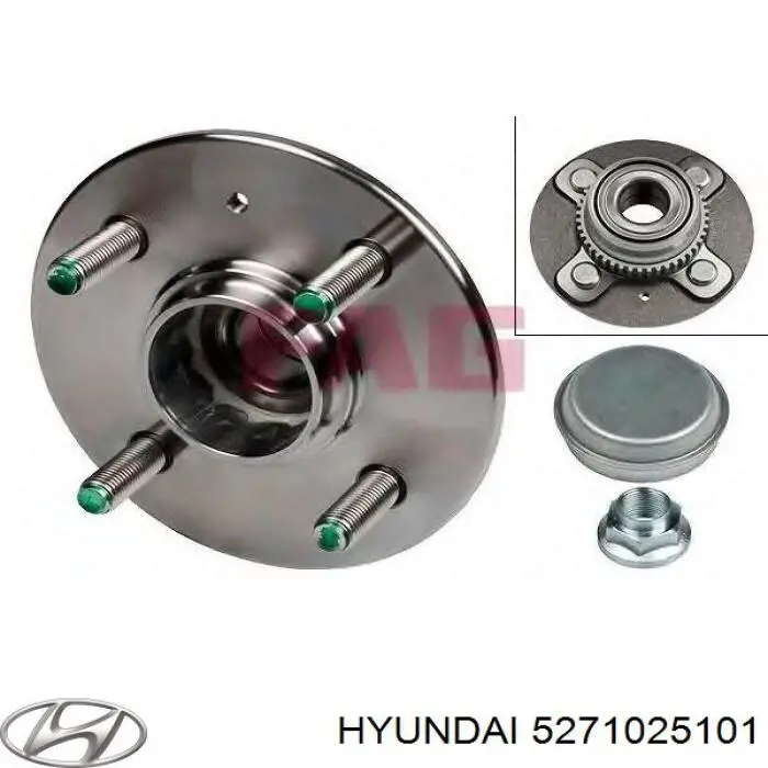 Задня маточина 5271025101 Hyundai/Kia