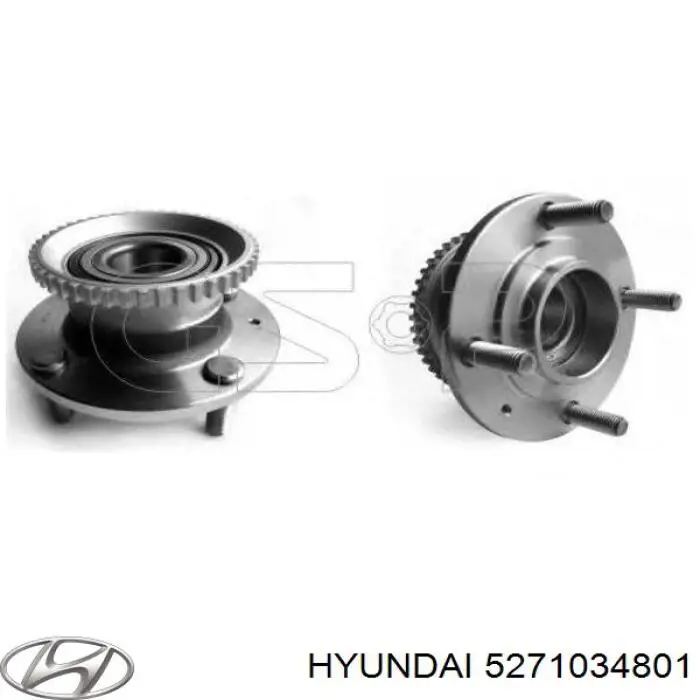 Підшипник маточини задньої Hyundai/Kia 5271034800 ціна, від 46.51 USD