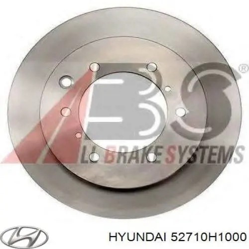 52710H1000 Hyundai/Kia диск гальмівний задній