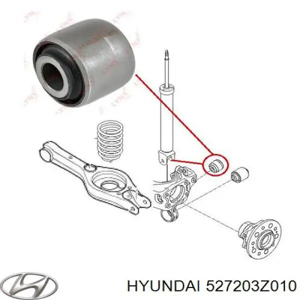 Цапфа - поворотний кулак задній, правий Hyundai I40 (VF) (Хендай I40)