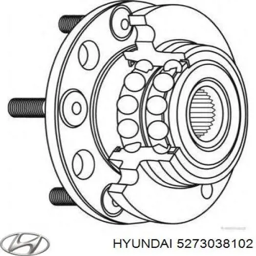 Задня маточина 5273038102 Hyundai/Kia