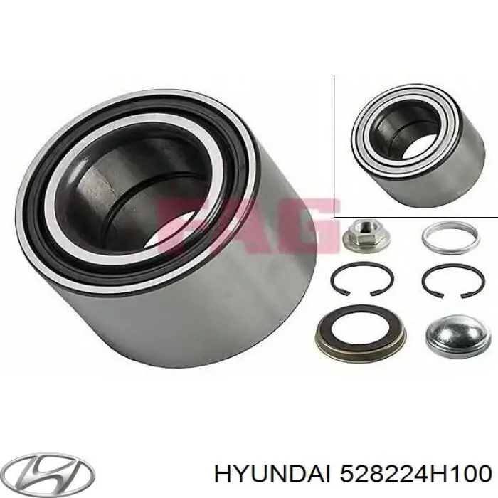 528224H100 Hyundai/Kia Кільце стопорне підшипника задньої піввісі