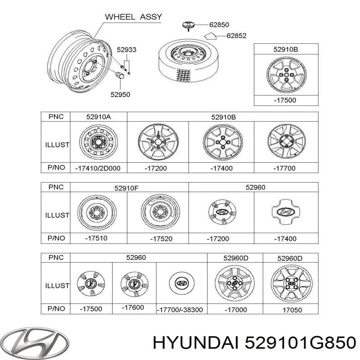  Hyundai/Kia 529101G850 ціна, від 49.72 USD