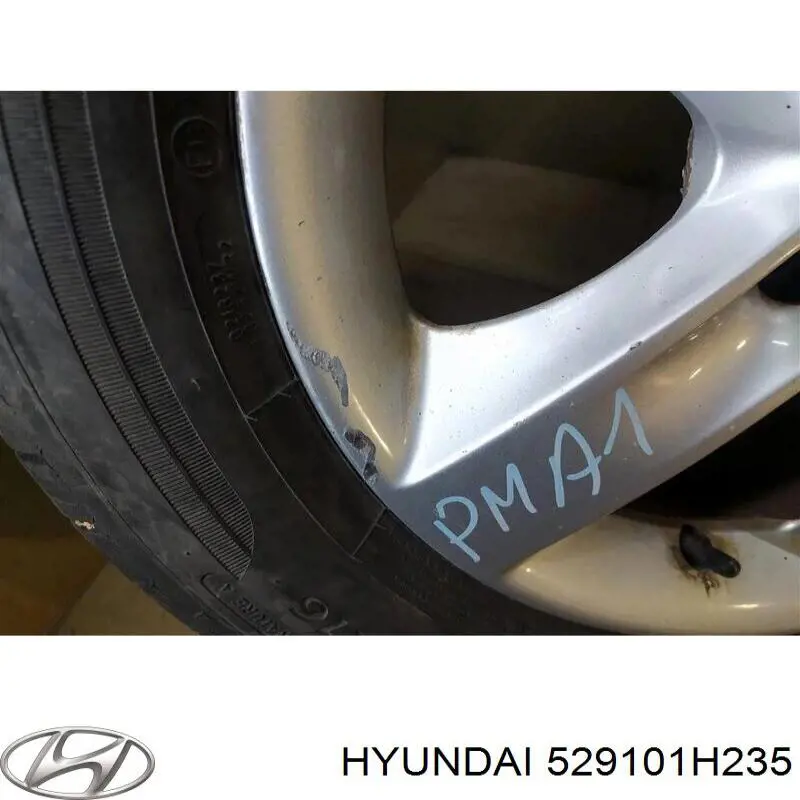 Диски колісні литі (легкосплавні, титанові) 529101H235 Hyundai/Kia